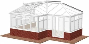 Gable end P-shape DIY Conservatories