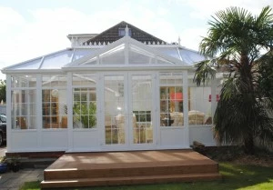 Gable end combination conservatory