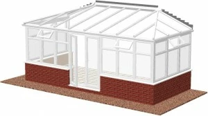 Hipped Lean-to conservatory