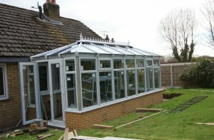 Orangery roof cladding installed