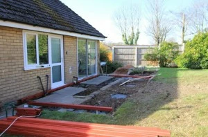 laying out Durabase and footings