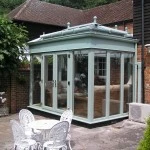 Orangery lanterns and chartwell green frames